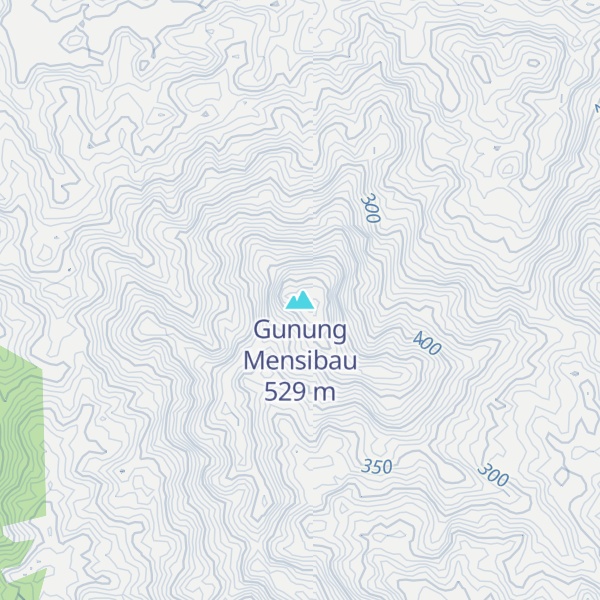 Map of Gunung Mensibau
