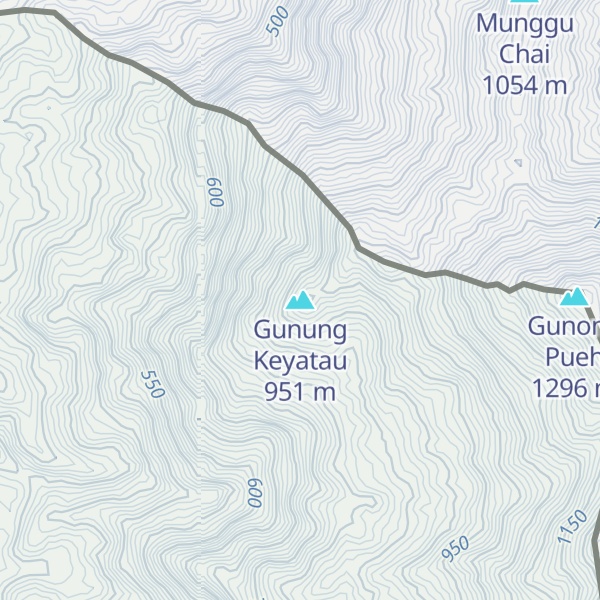 Map of Gunung Keyatau