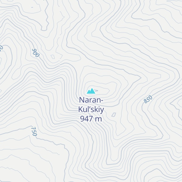 Map of Naran-Kul’skiy