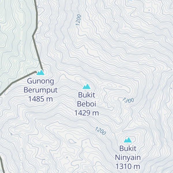 Map of Bukit Beboi