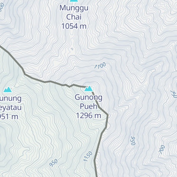 Map of Gunong Pueh