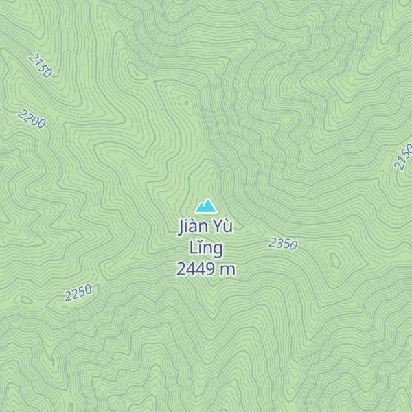 Map of Jiàn Yù Lǐng