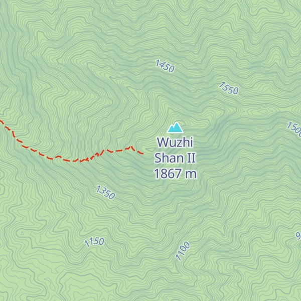 Map of Wuzhi Mountain