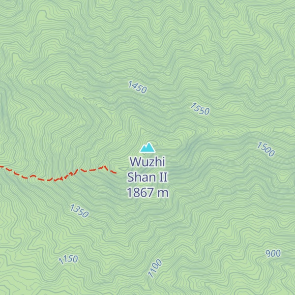 Map of Wuzhi Shan II