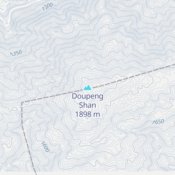 Map of Doupeng Shan