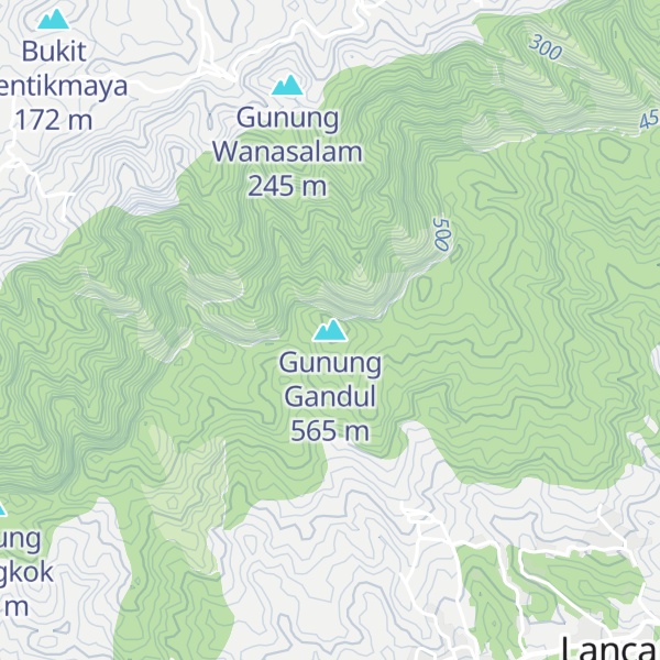 Map of Gunung Gandul