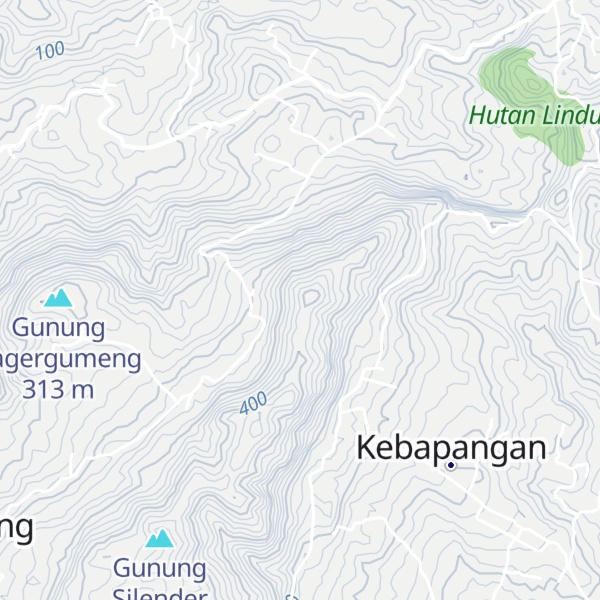 Map of Gunung Lendersangan