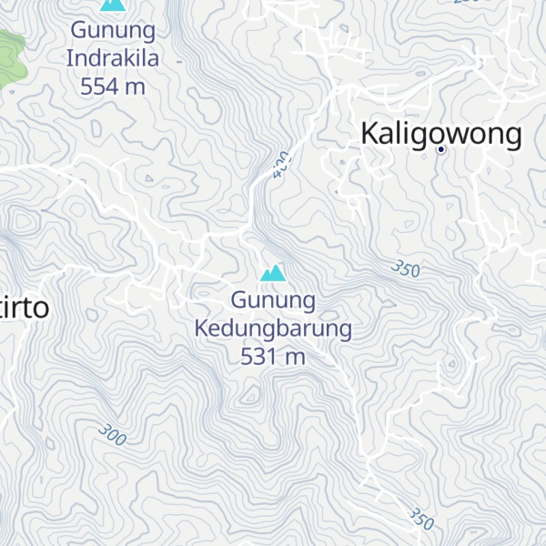 Map of Gunung Kedungbarung