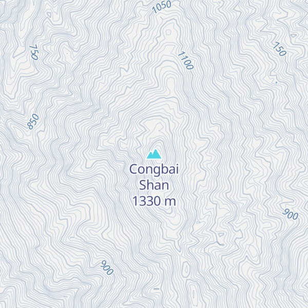 Map of Congbai Shan