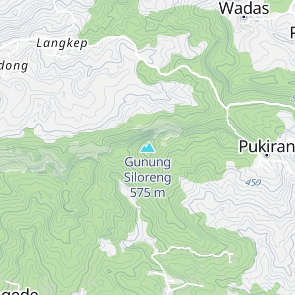 Map of Gunung Siloreng