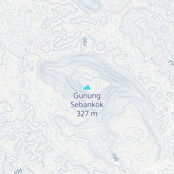 Map of Gunung Sebankok