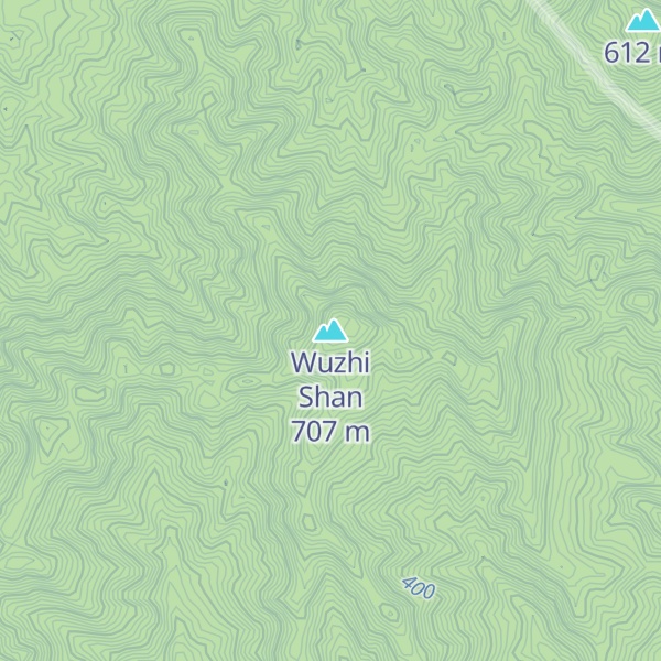 Map of Wuzhi Shan