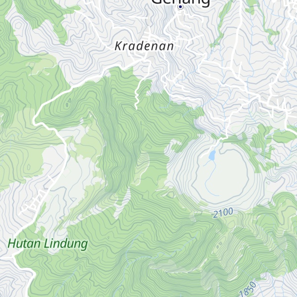 Map of Gunung Butak