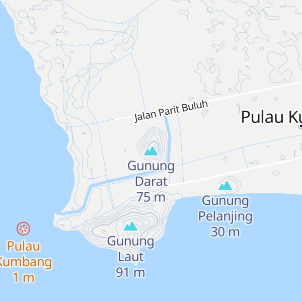 Map of Gunung Darat