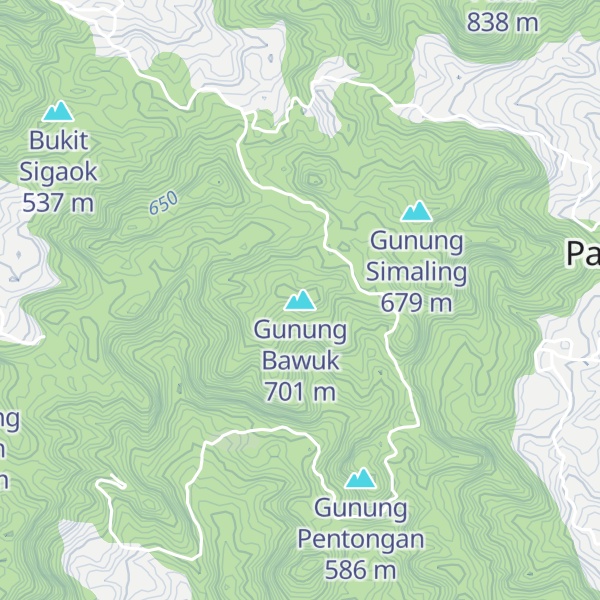 Map of Gunung Bawuk