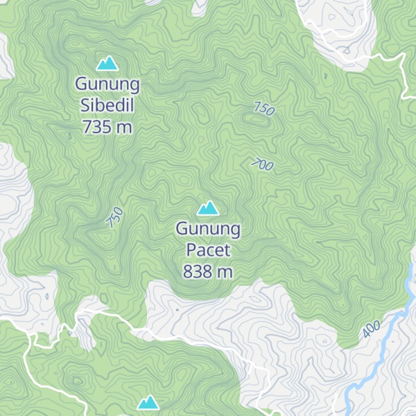 Map of Gunung Pacet
