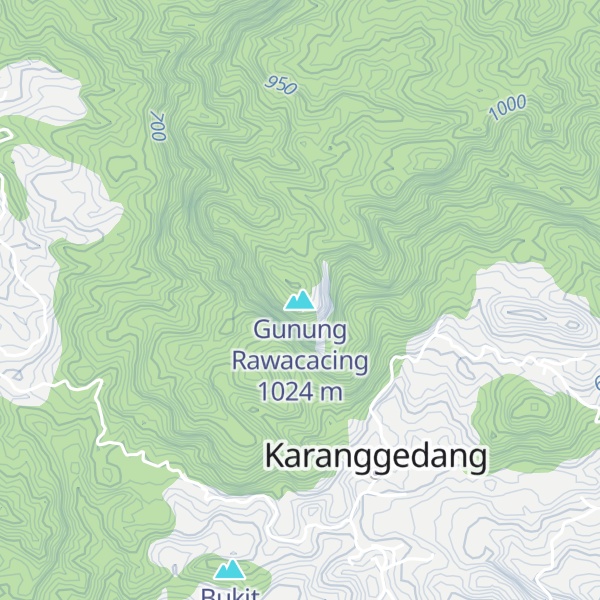 Map of Gunung Rawacacing