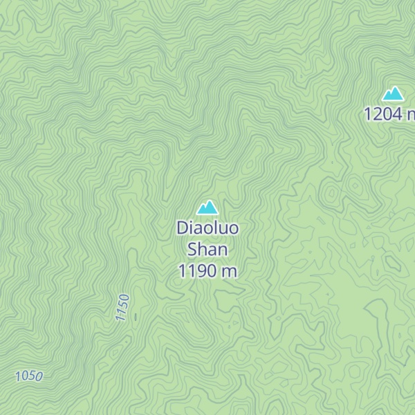 Map of Diaoluo Shan