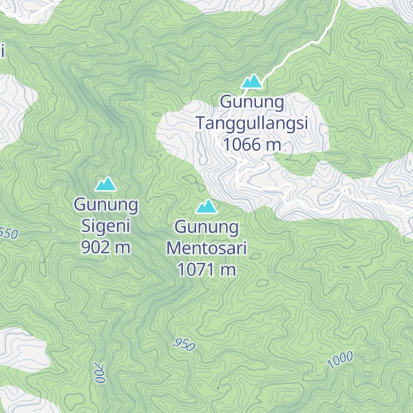 Map of Gunung Mentosari