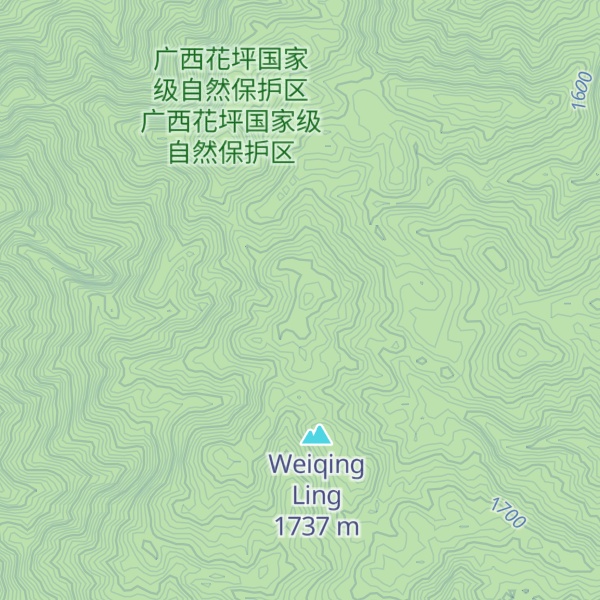 Map of Wèi Qīng Lǐng