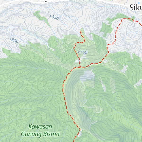 Map of Gunung Bisma