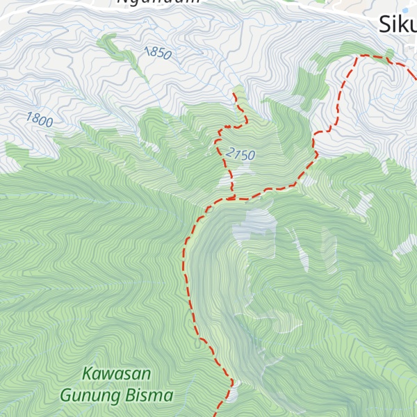 Map of Puncak Indraprasta