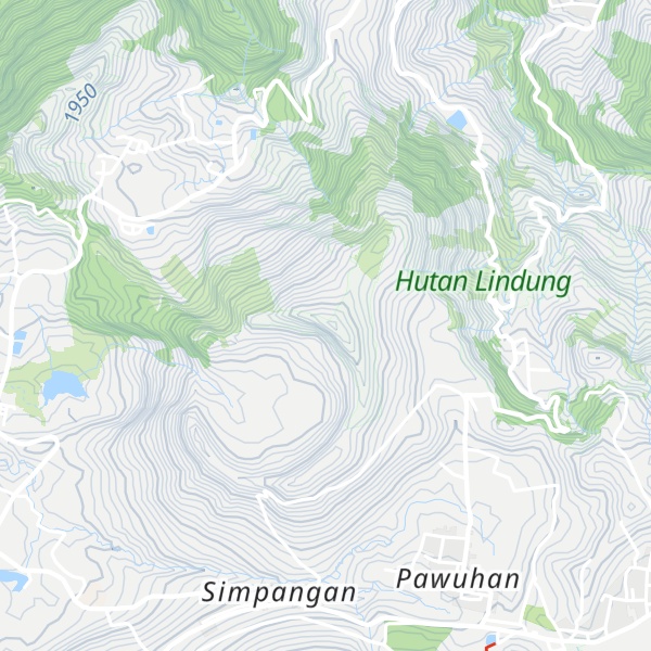 Map of Gunung Sipandu