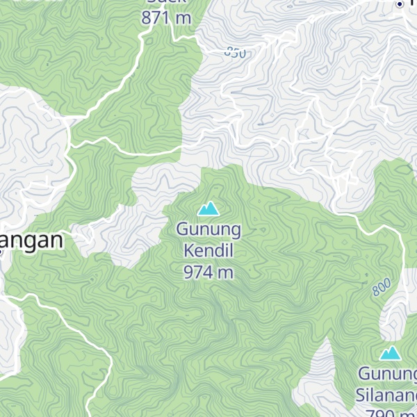 Map of Gunung Kendil