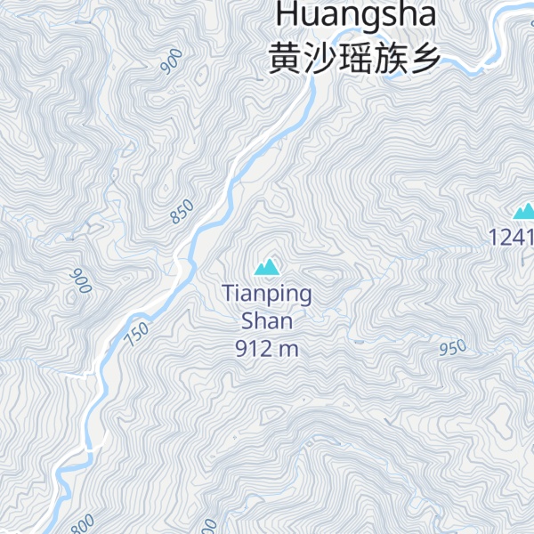 Map of Tianping Shan