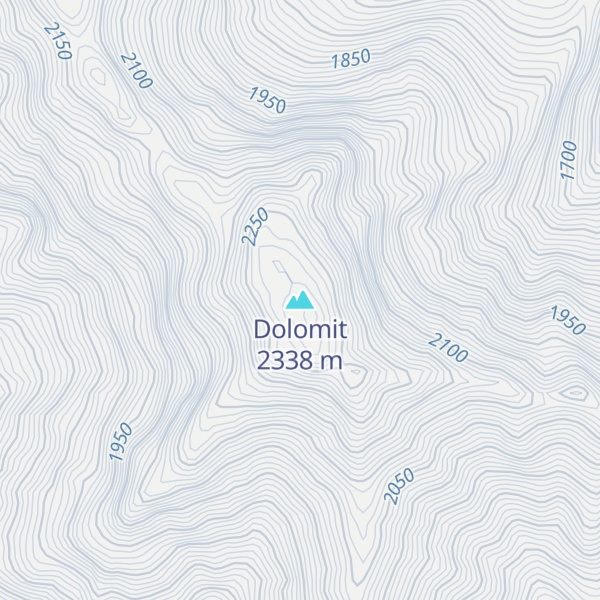 Map of Dolomit