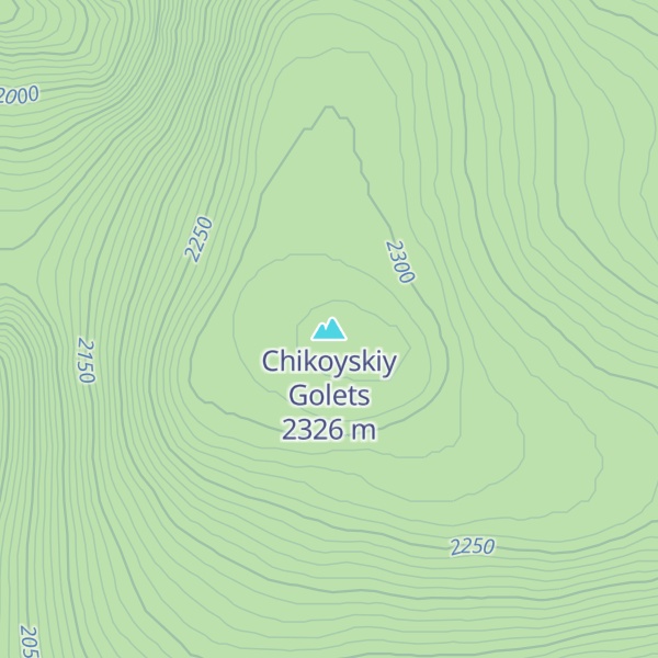 Map of Chikoyskiy Golets