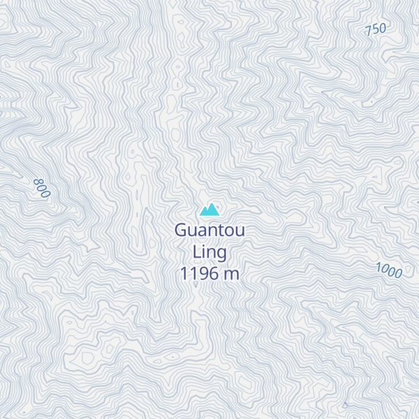 Map of Guantou Ling