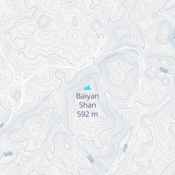 Map of Baiyan Shan