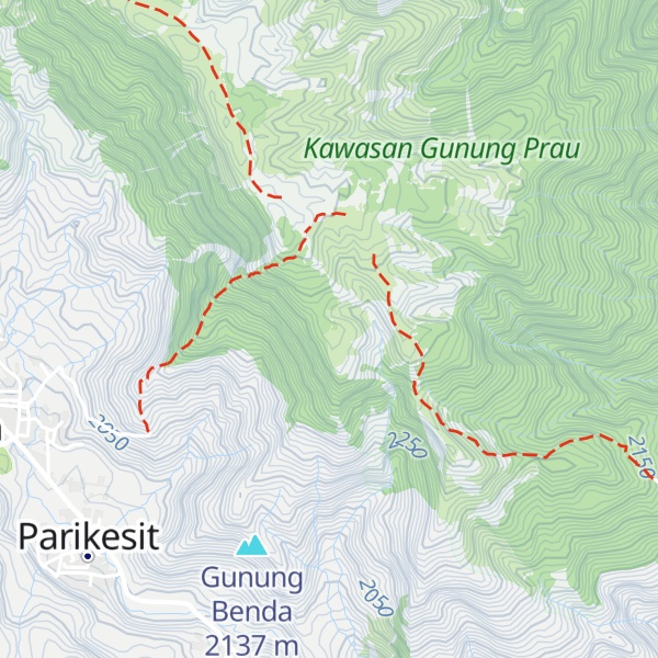 Map of Gunung Juranggrawah