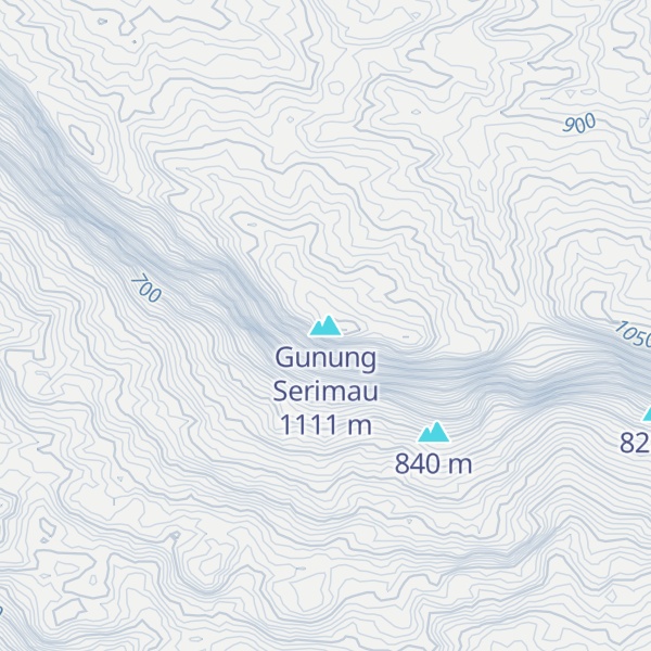 Map of Gunung Serimau
