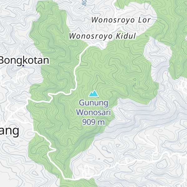 Map of Gunung Wonosari