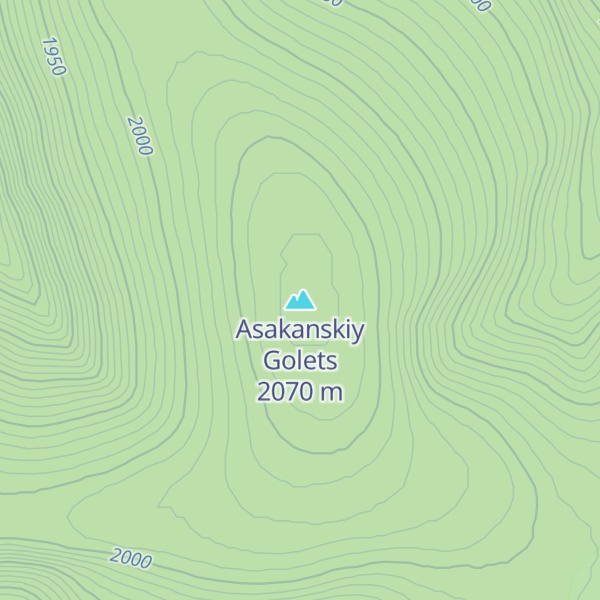 Map of Asakanskiy Golets