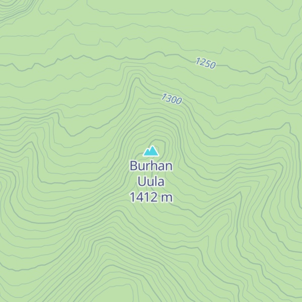 Map of Burhan Uula