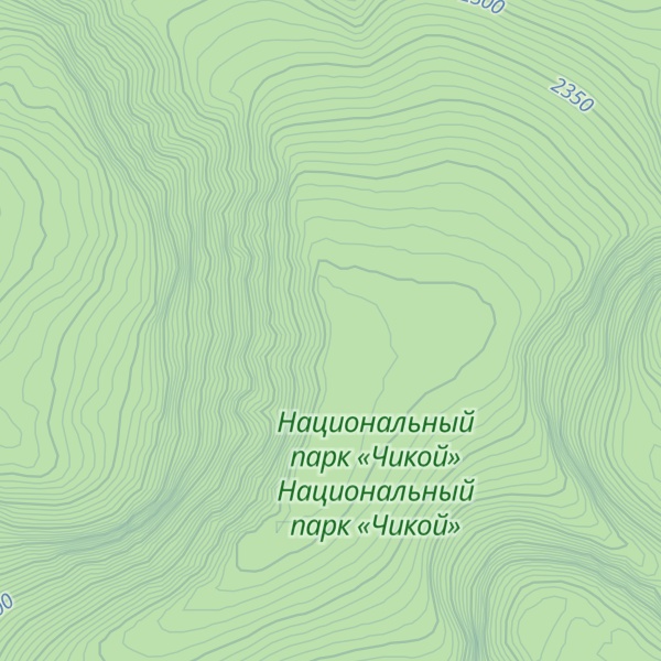 Map of Bystrinskiy Golets
