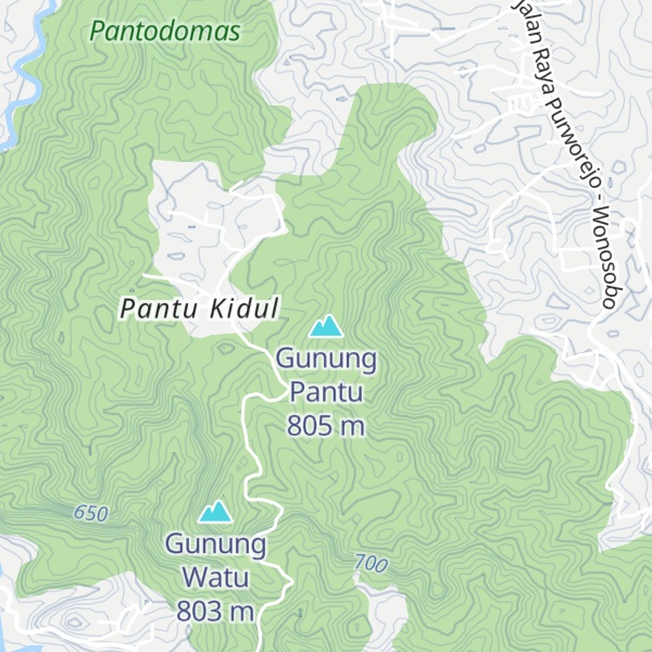 Map of Gunung Pantu