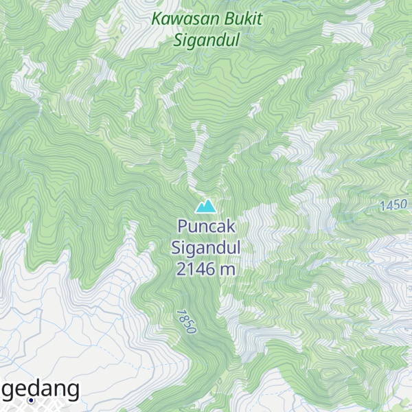 Map of Puncak Sigandul