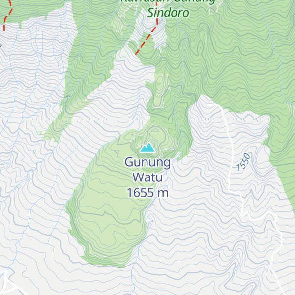 Map of Gunung Watu