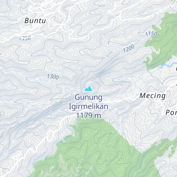 Map of Gunung Igirmelikan