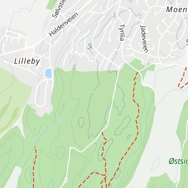 Map of Haugstenåsen