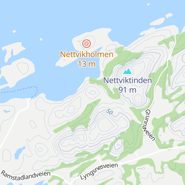 Map of Brannsfjellet