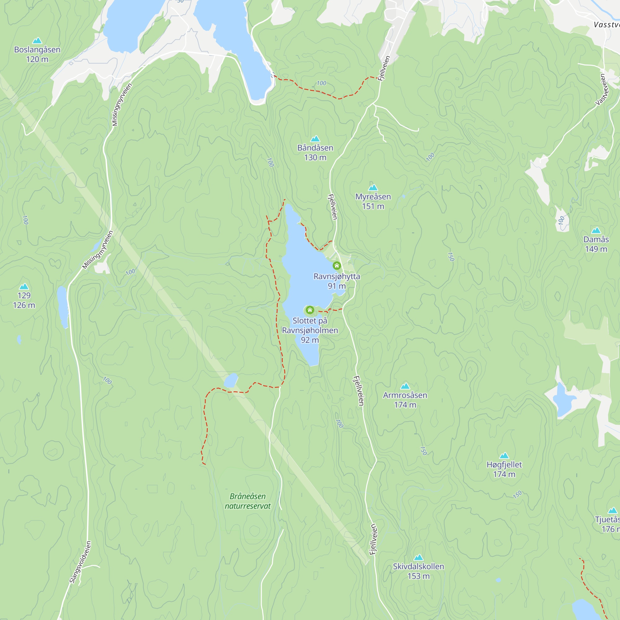 Slottet på Ravnsjøholmen map