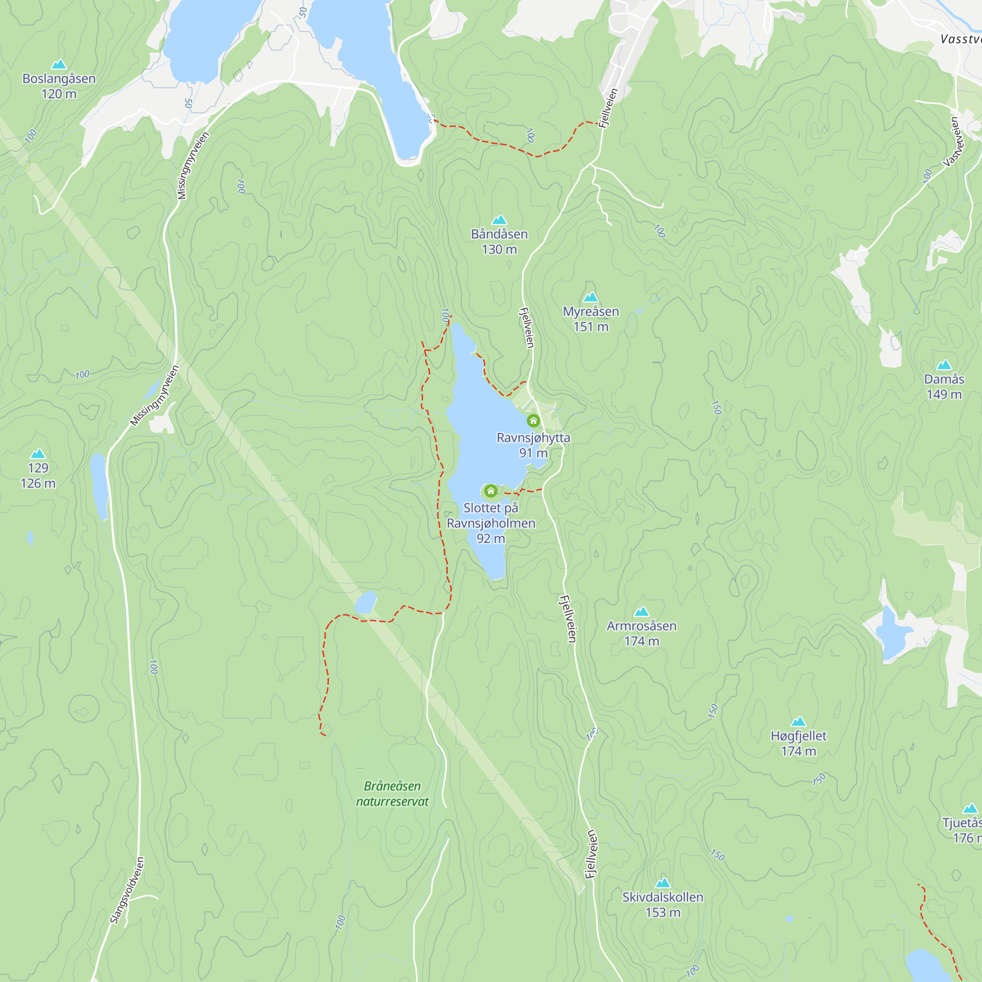 Slottet på Ravnsjøholmen map
