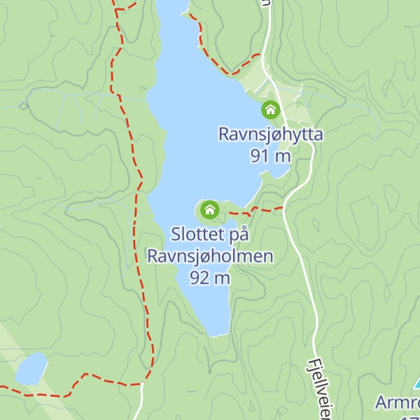 Map of Slottet på Ravnsjøholmen
