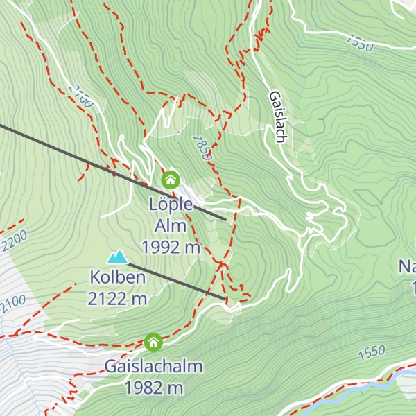 Map of Bubis Schihütte