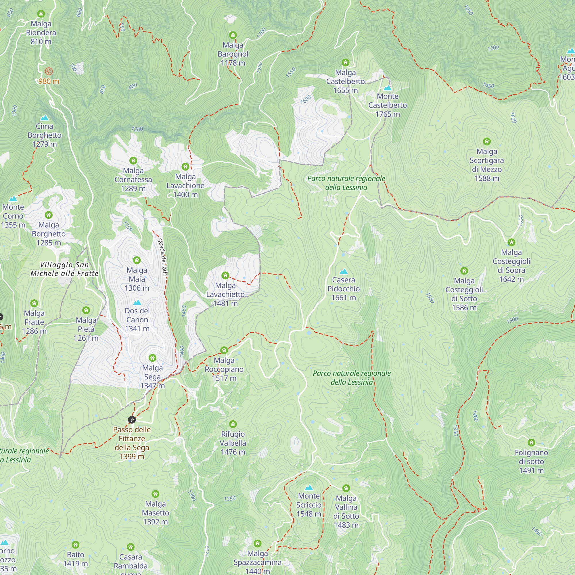 Malga Campo Retratto map